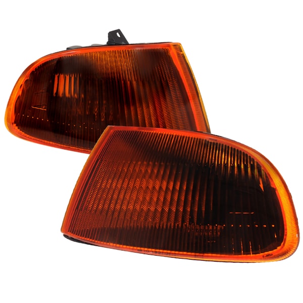 Spec-D Tuning 92-95 Honda Civic Corner Lights Smoke Amber 2/3Dr LC-CV923GA-RS - main